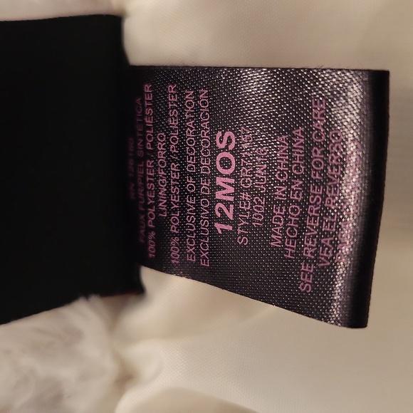 Super soft ivory faux fur coat with bow detail - Picture 3 of 6